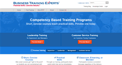 Desktop Screenshot of businesstrainingexperts.com